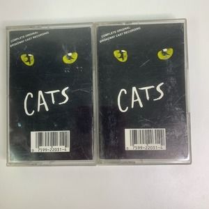 CATS Complete Original Broadway Cast Recording Cassettes Tapes Set Vintage 1983